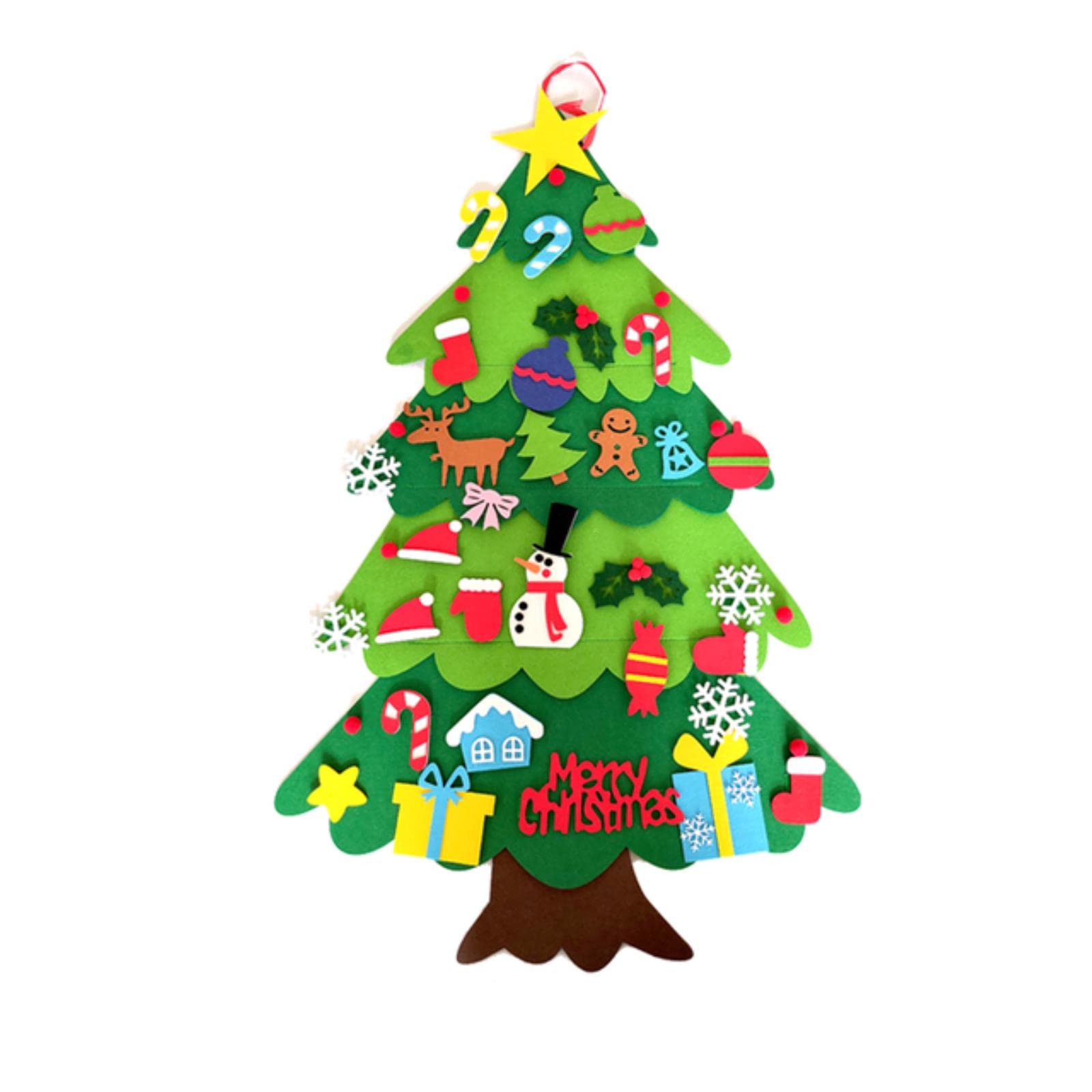 Árbol Navidad fieltro (32pcs) - Kneevital
