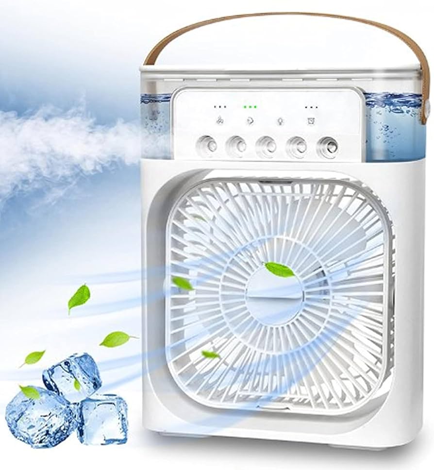Ventilador Climatizador con pulverizador portátil - Kneevital